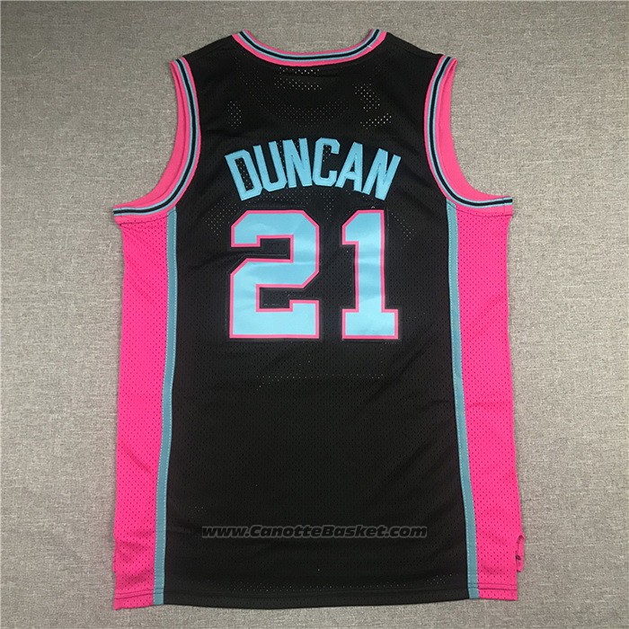Maglia San Antonio Spurs Tim Duncan #21 Mitchell & Ness 1998-99 Nero
